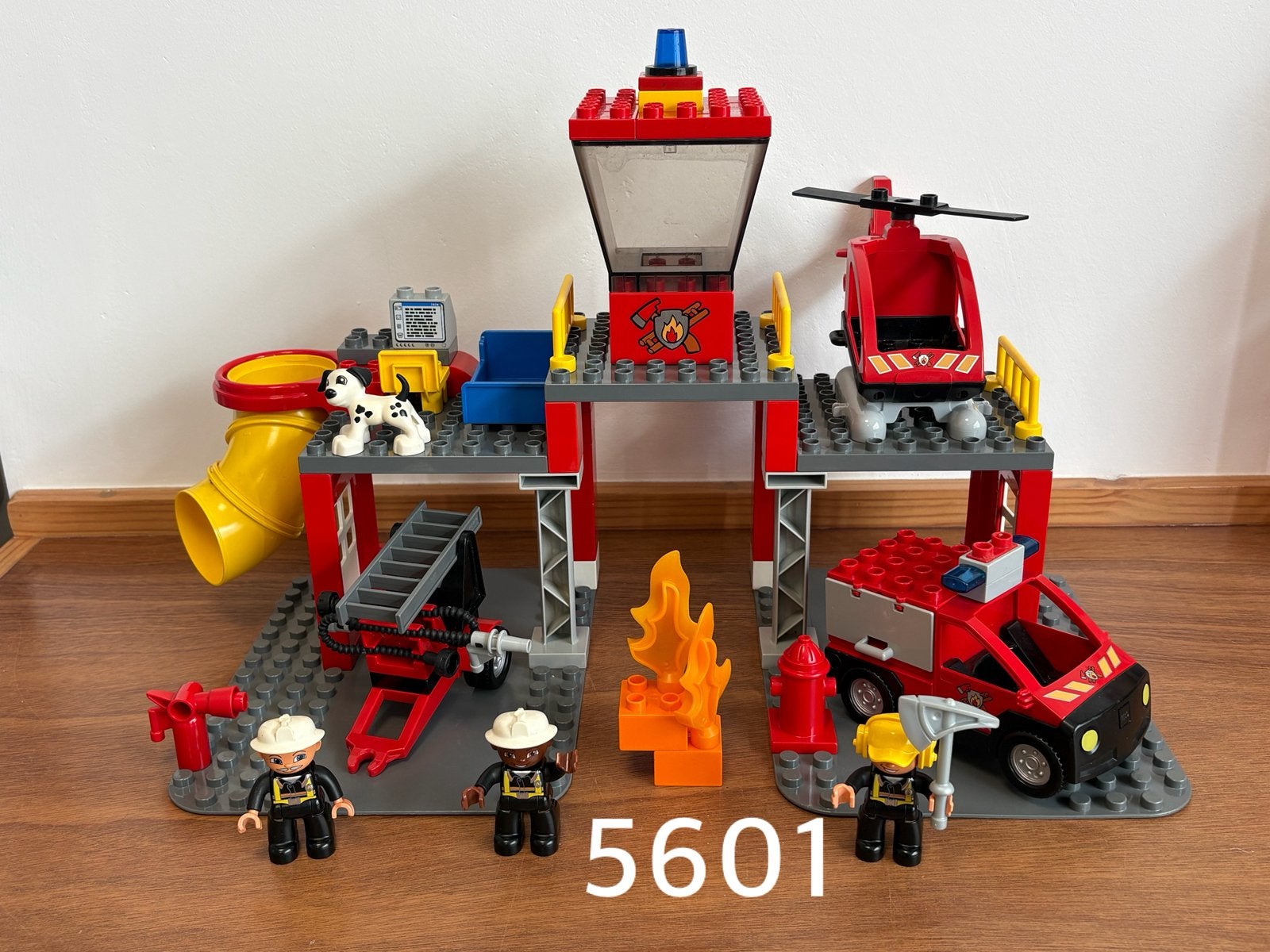 Duplo brandweerkazerne 5601 (compleet) 1, Ophalen of Verzenden, Zo goed als nieuw, Complete set, Duplo