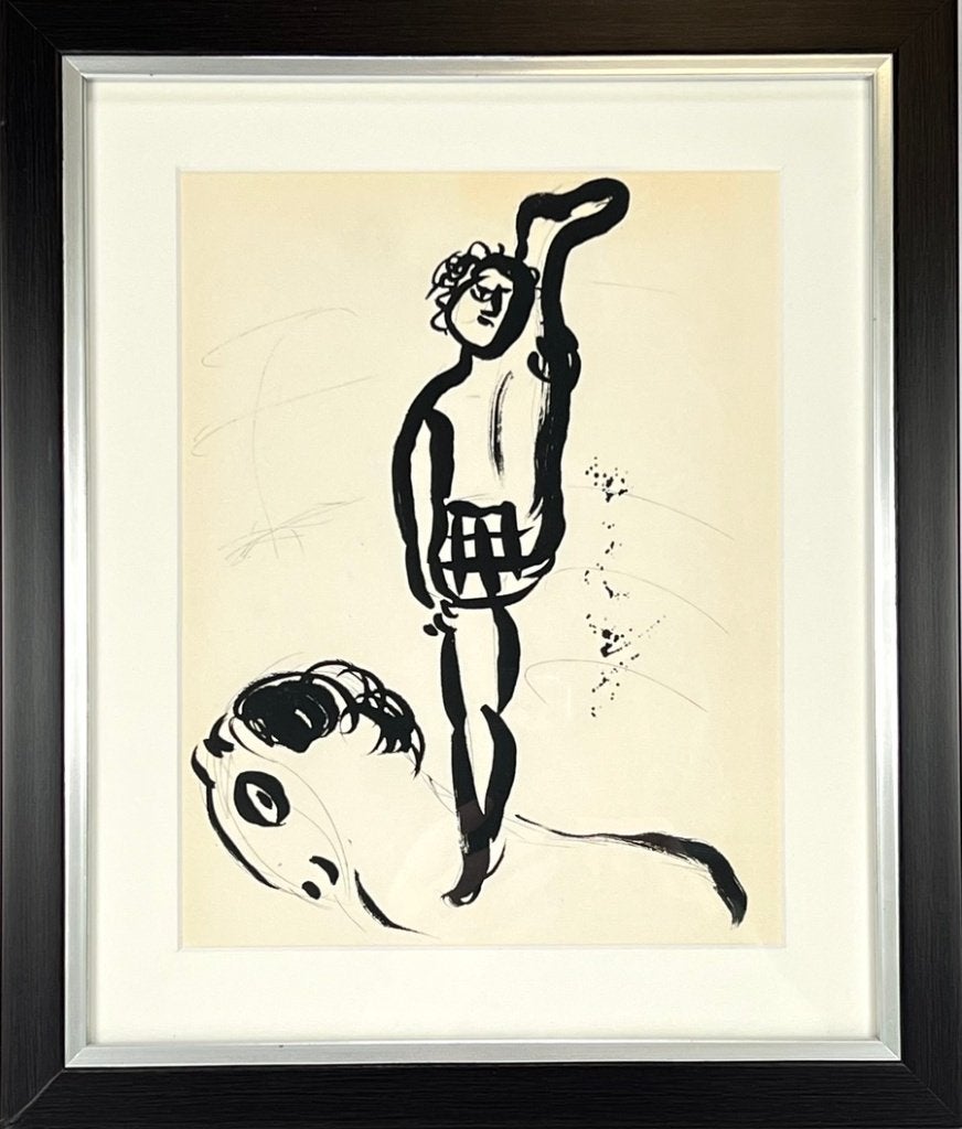 92. Heliogravure, Chagall – L'equilibriste sur cheval, 1958, Ophalen
