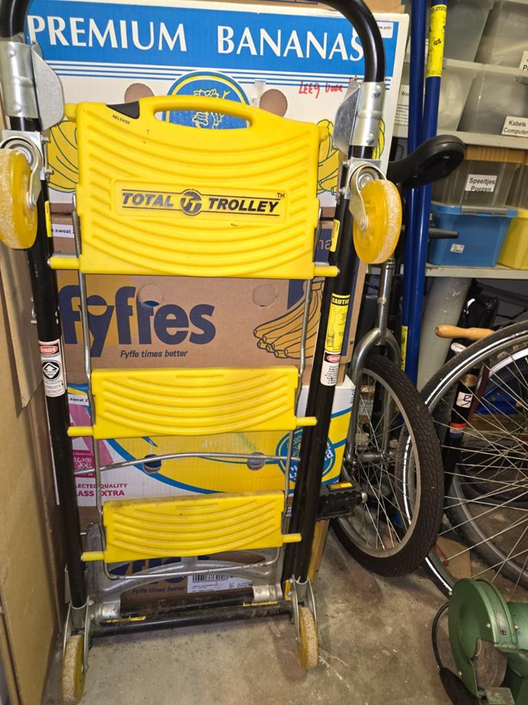 Multifunctionele Steekwagen / Trap - Total Trolley, Gebruikt, Trap, Ophalen of Verzenden, Opvouwbaar of Inschuifbaar