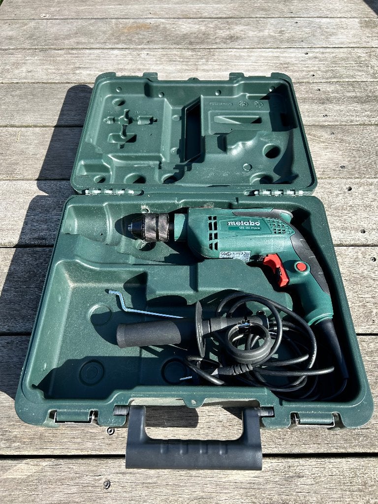Metabo SBE 650 Impuls Klopboormachine, Ophalen of Verzenden, Boor- en Schroefmachine, Klopboormechanisme, Gebruikt