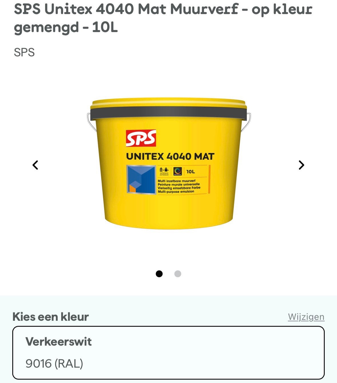 SPS Unitex 4040 Mat + Unitex Primer RAL9016 – Nieuw, Ophalen, Wit, Nieuw, Verf