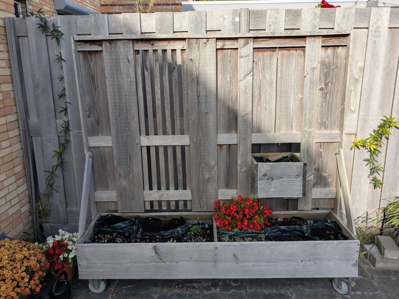 verrijdbare schutting, Ophalen, Minder dan 3 meter, Hout, 1 tot 2 meter