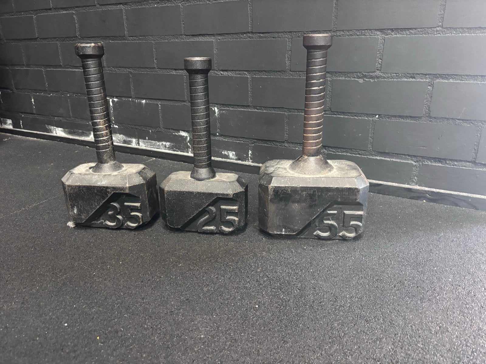 Crossfit hamers - 25, 35 en 55 lbs, Ophalen, Gebruikt, Armen, Overige typen