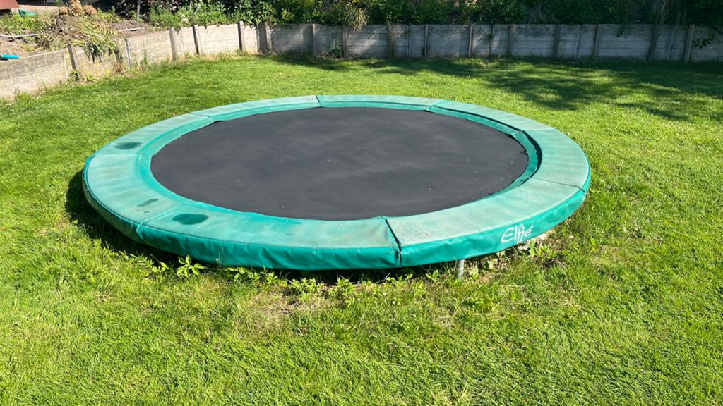 Elfje Trampoline 3,6m met poten - Goede staat, Ophalen, Gebruikt