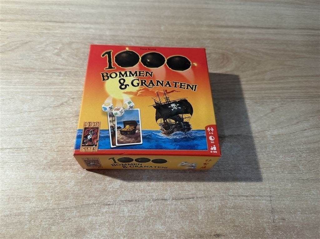 1000 bommen en granaten - 999 games - S6978, Ophalen of Verzenden, Zo goed als nieuw
