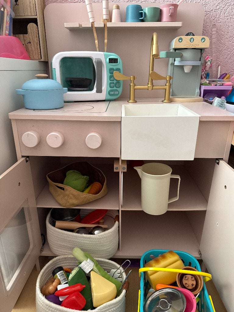 Petit Amelie speelkeuken met accessoires, Ophalen, Gebruikt, Hout, Speelkeuken