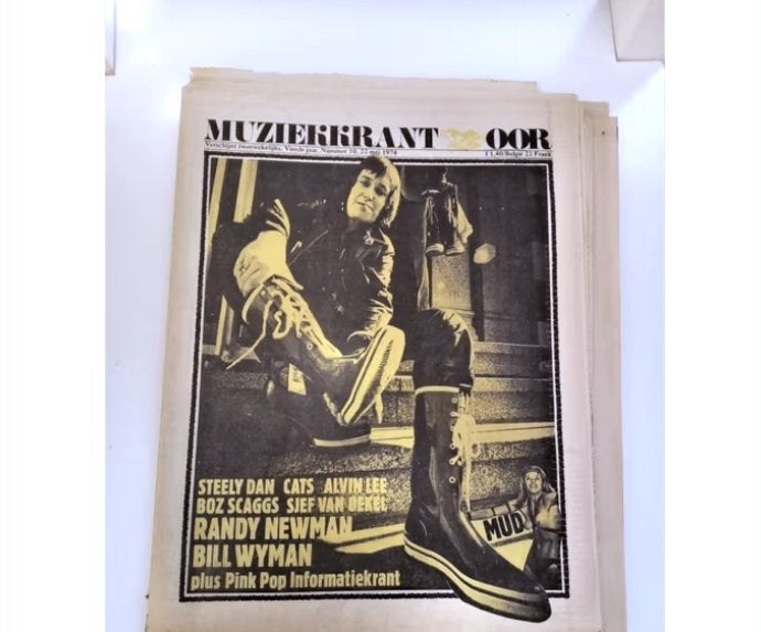 Muziekkrant OOR Nummer 10, Jaargang 1974 - mud cover, Boeken, Ophalen of Verzenden, Gelezen, Muziek, Film of Tv