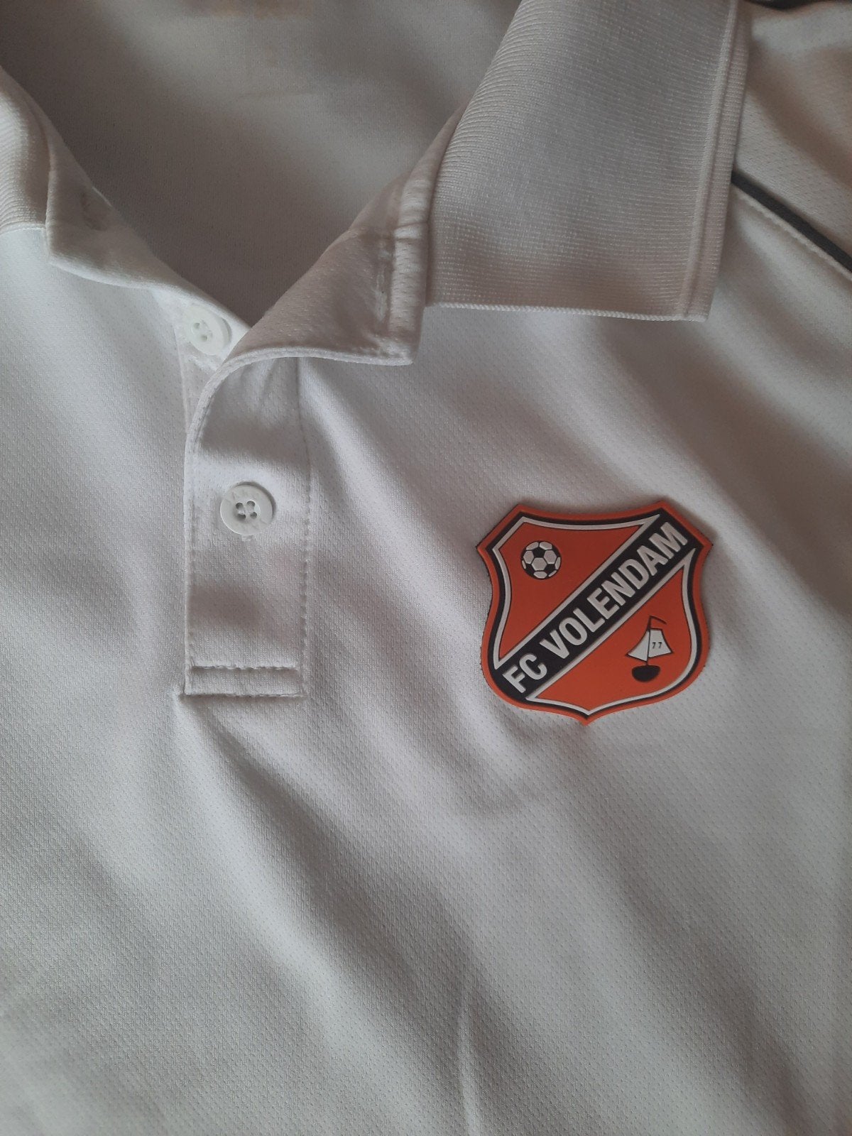 FC Volendam Jako Polo Maat L Wit, Maat 52/54 (L), Wit, Ophalen of Verzenden, Zo goed als nieuw