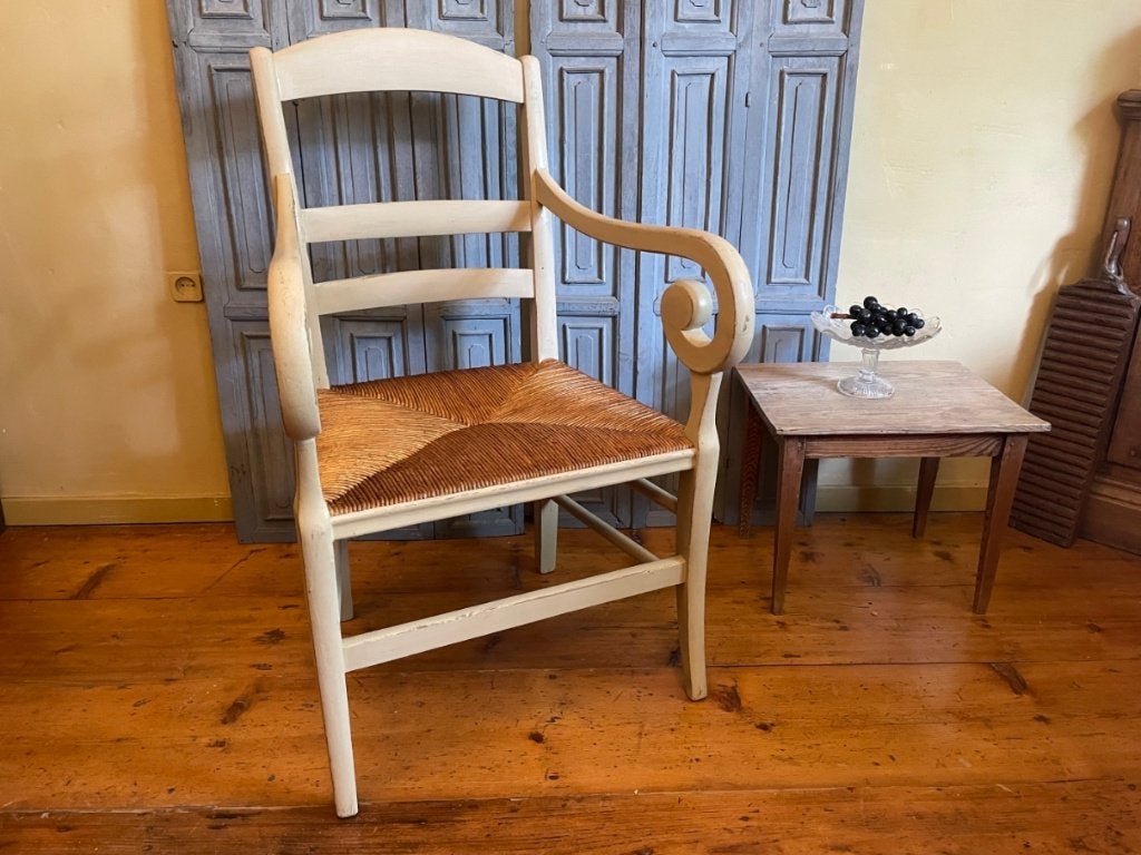 Biedermeier Boeren Stoel Armstoel Fauteuil Frans Landelijk, Antiek en Kunst, Antiek | Meubels | Stoelen en Banken, Ophalen