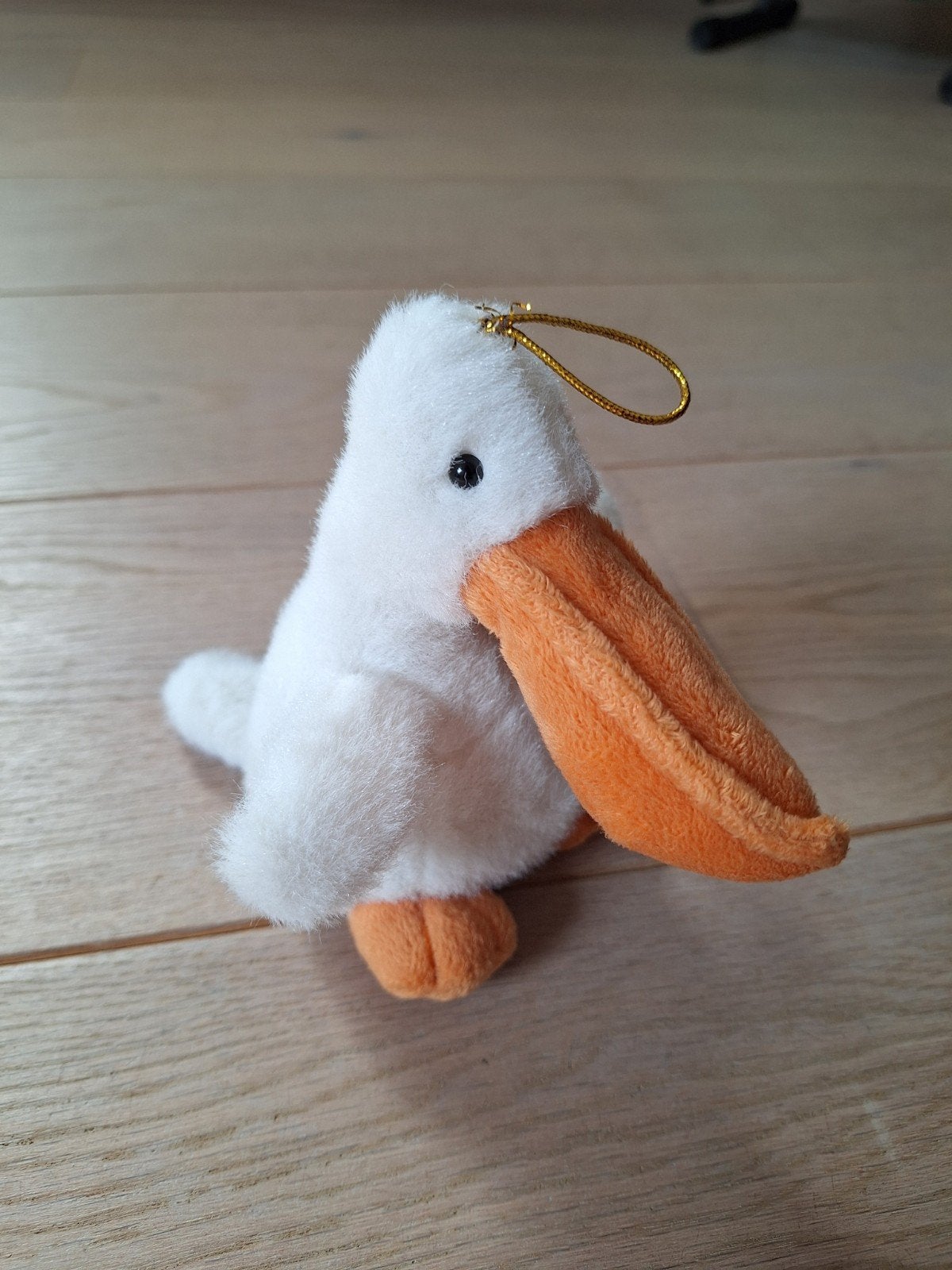 Leuke pluche pelikaan knuffel met sleutelhanger, Overige merken, Overige karakters, Overige typen, Ophalen of Verzenden