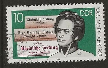 DDR 14, kranten, Verzenden, DDR, Gestempeld