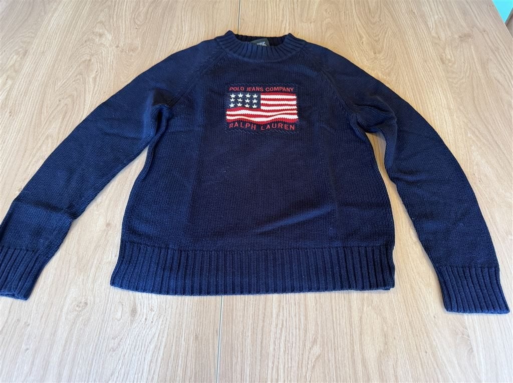 Ralph Lauren Polo Jeans Dames Trui - Maat M, Ophalen of Verzenden, Zo goed als nieuw, Maat 38/40 (M), Blauw