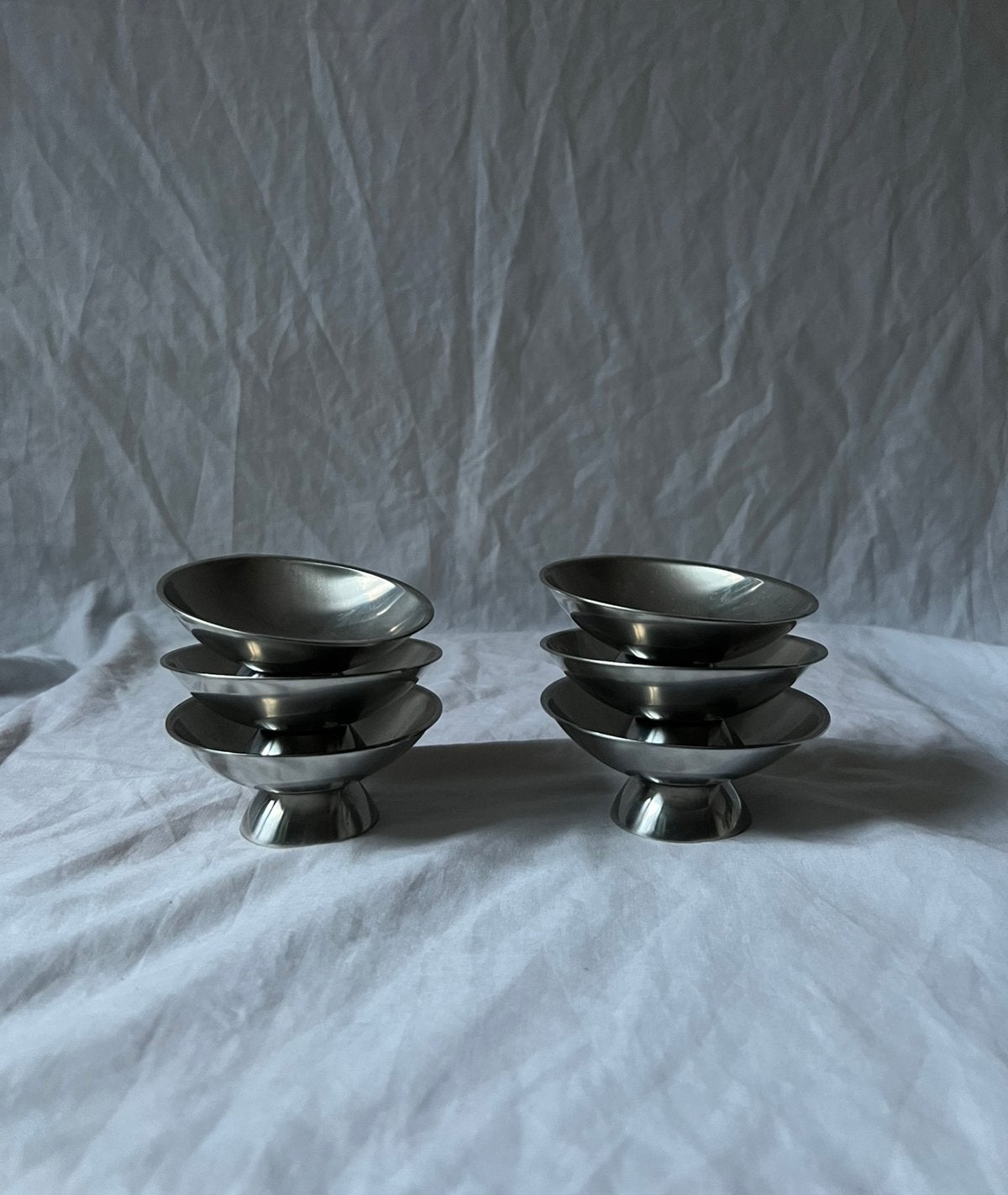 Vintage Franse RVS Guy Degrenne amuse, dessert of ijscoupes, Ophalen, Overige materialen, Overige stijlen, Overige typen