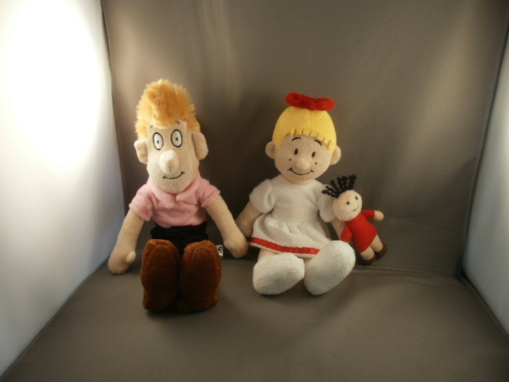Suske en wiske knuffel wiske/schanulleke in hand 27 cm tante, Overige merken, Overige karakters, Overige typen, Zo goed als nieuw