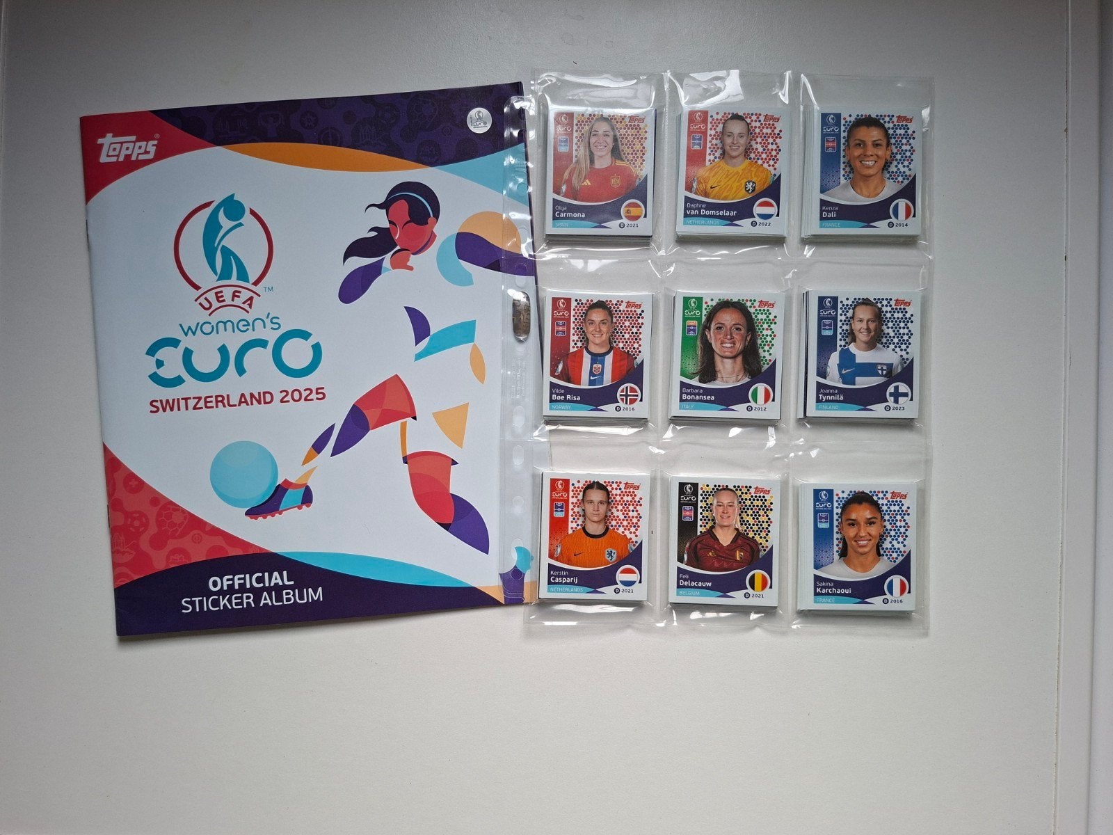 UEFA Women's EURO 2025 Sticker Album +  alle 308 stickers, Ophalen of Verzenden, Nieuw