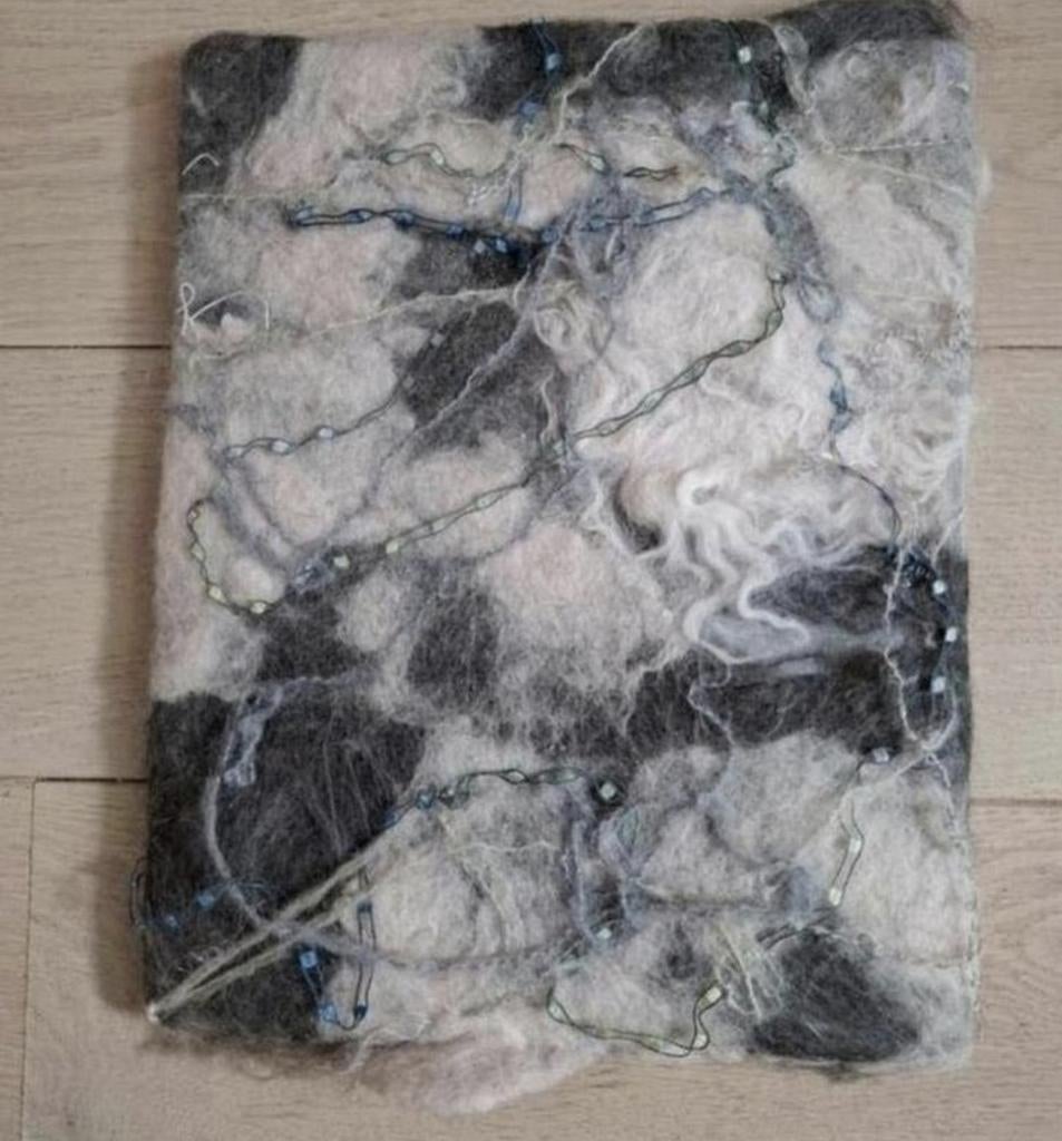Wolvilt schilderij, Meerkleurig, Ophalen of Verzenden, Natuurlijk materiaal, Landelijk