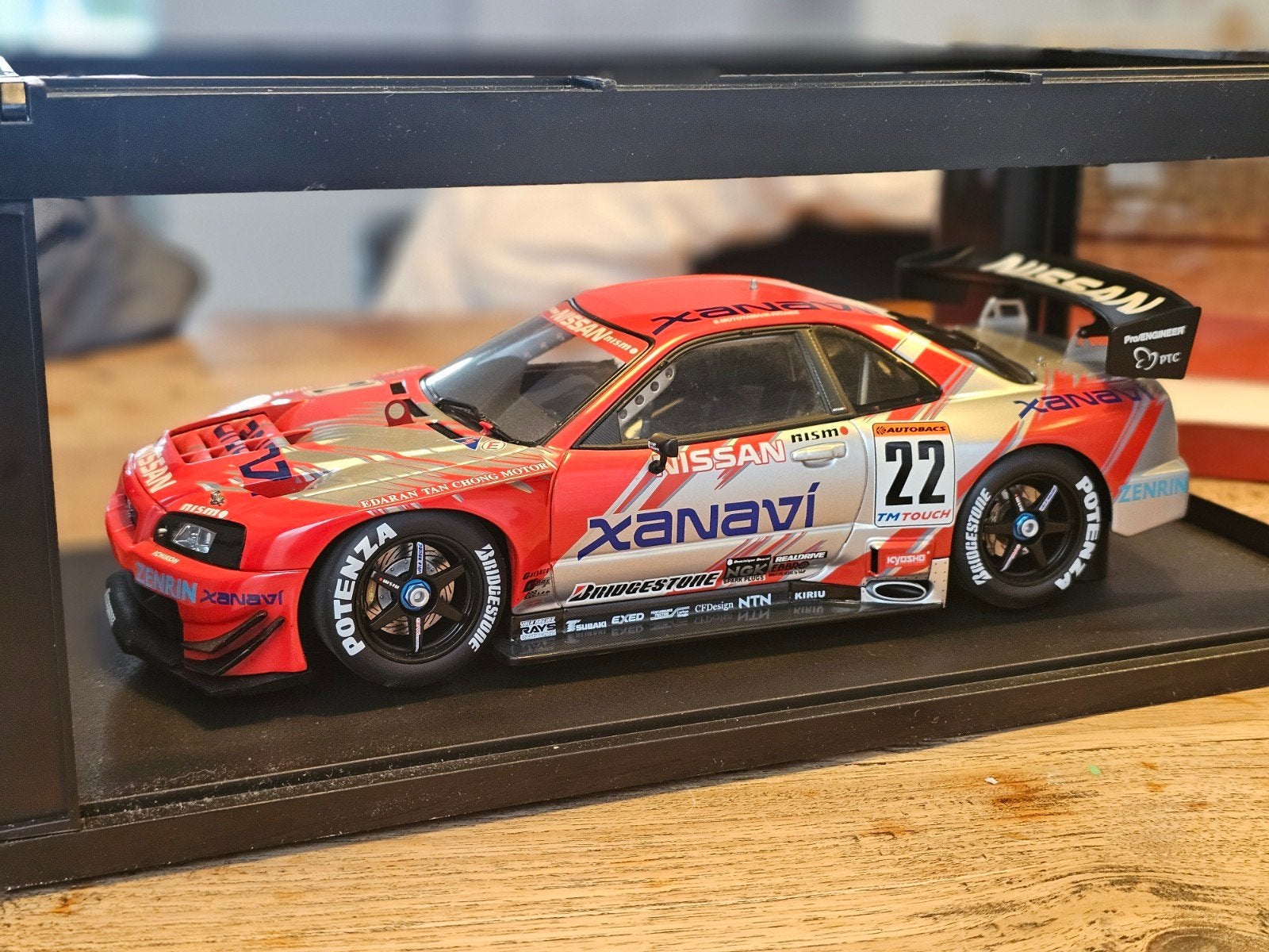 AutoArt 1:18 Nissan Xanavi Nismo GT-R JGTC 2002, Ophalen of Verzenden, Zo goed als nieuw, Auto, Autoart