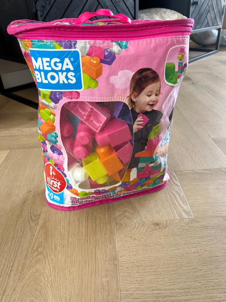 Mega Bloks First Builders Big Building Bag - 60 Stuks, Ophalen, Zo goed als nieuw, Megabloks