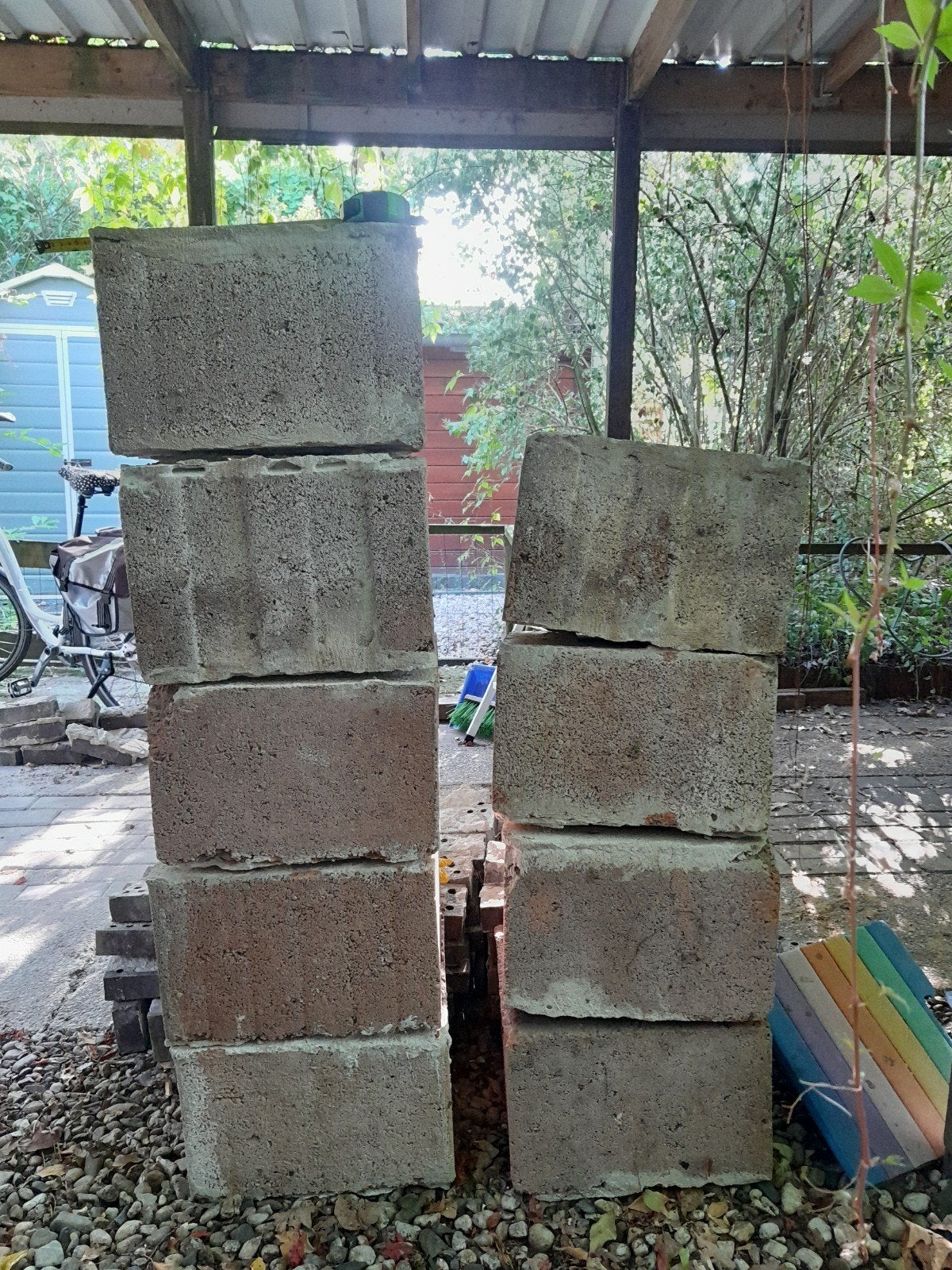 betonnen schoorsteen elementen, Ophalen, Bakstenen