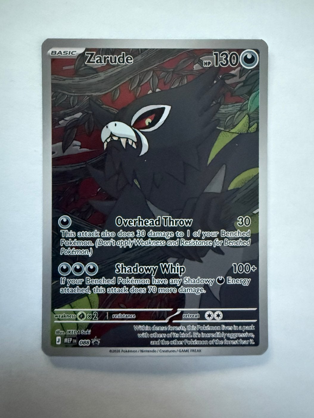 Zarude MEP 088 - Pitch Black ETB - Pokémon Kaart, Ophalen of Verzenden, Nieuw, Losse kaart