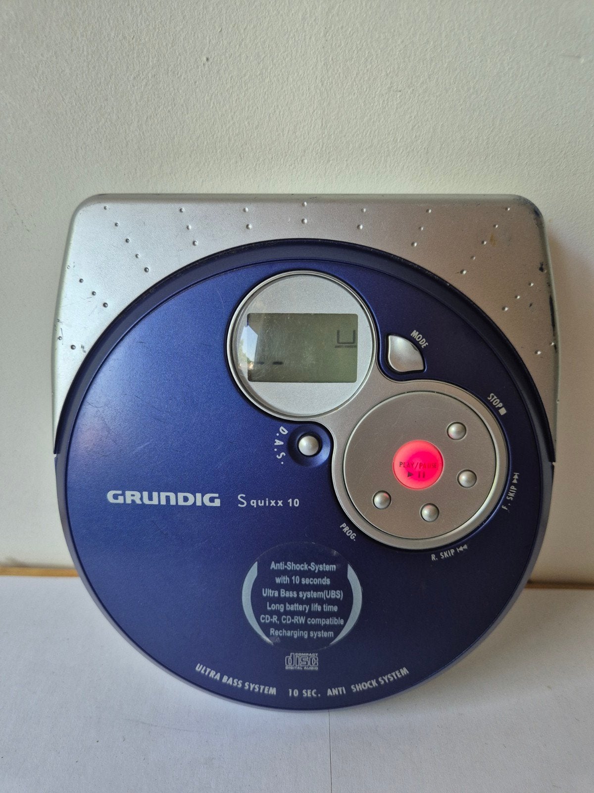 Grundig Squixx CDP4301 Draagbare CD-speler - Werkt Perfect, Audio, Tv en Foto, Cd-spelers, Ophalen of Verzenden, Gebruikt, Overige merken