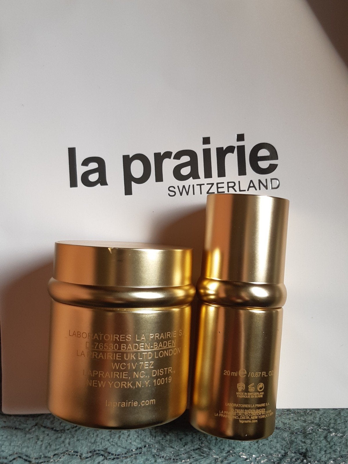 La Prairie Pure Gold Tester Set - Nieuw, Verzenden, Nieuw, Bodylotion, Crème of Olie