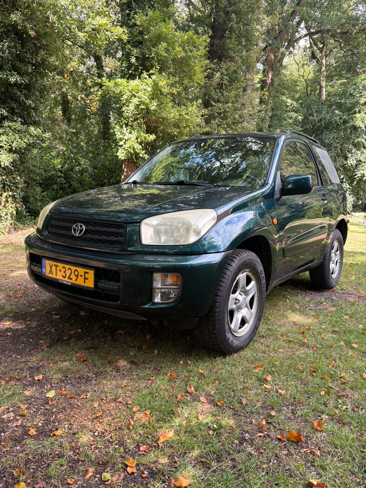 Toyota rav4 2003 Groen airco, Auto's, 4 stoelen, 49 €/maand, 1100 kg, 1000 kg