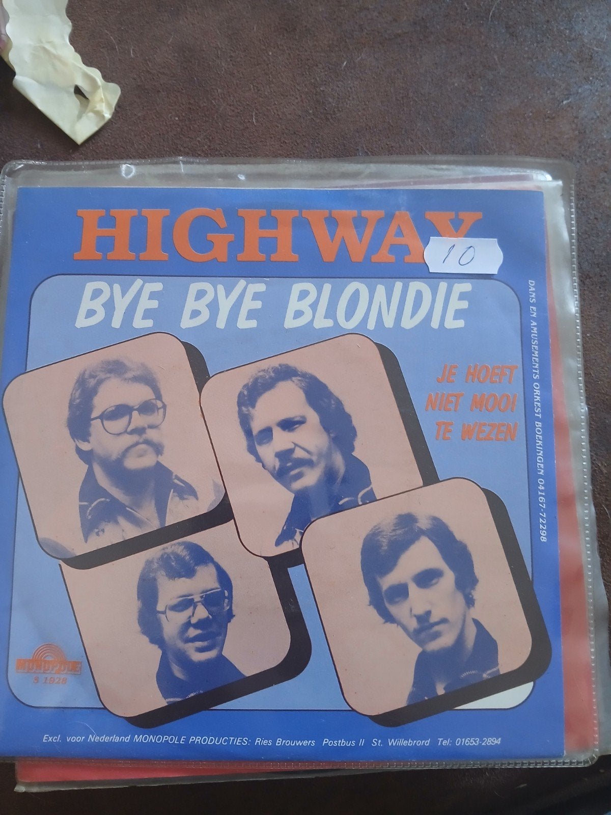 highway bye bye blondie, Cd's en Dvd's, Vinyl | Nederlandstalig, Verzenden, Gebruikt, Overige formaten, Levenslied of Smartlap