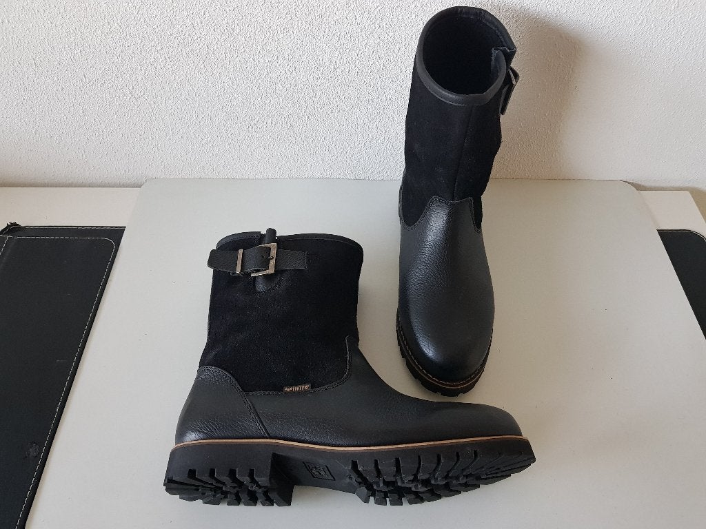 Human Nature MAAT 43 zwarte heren laarzen WATERPROOF / ZGAN, Verzenden, Zwart, Zo goed als nieuw, Boots