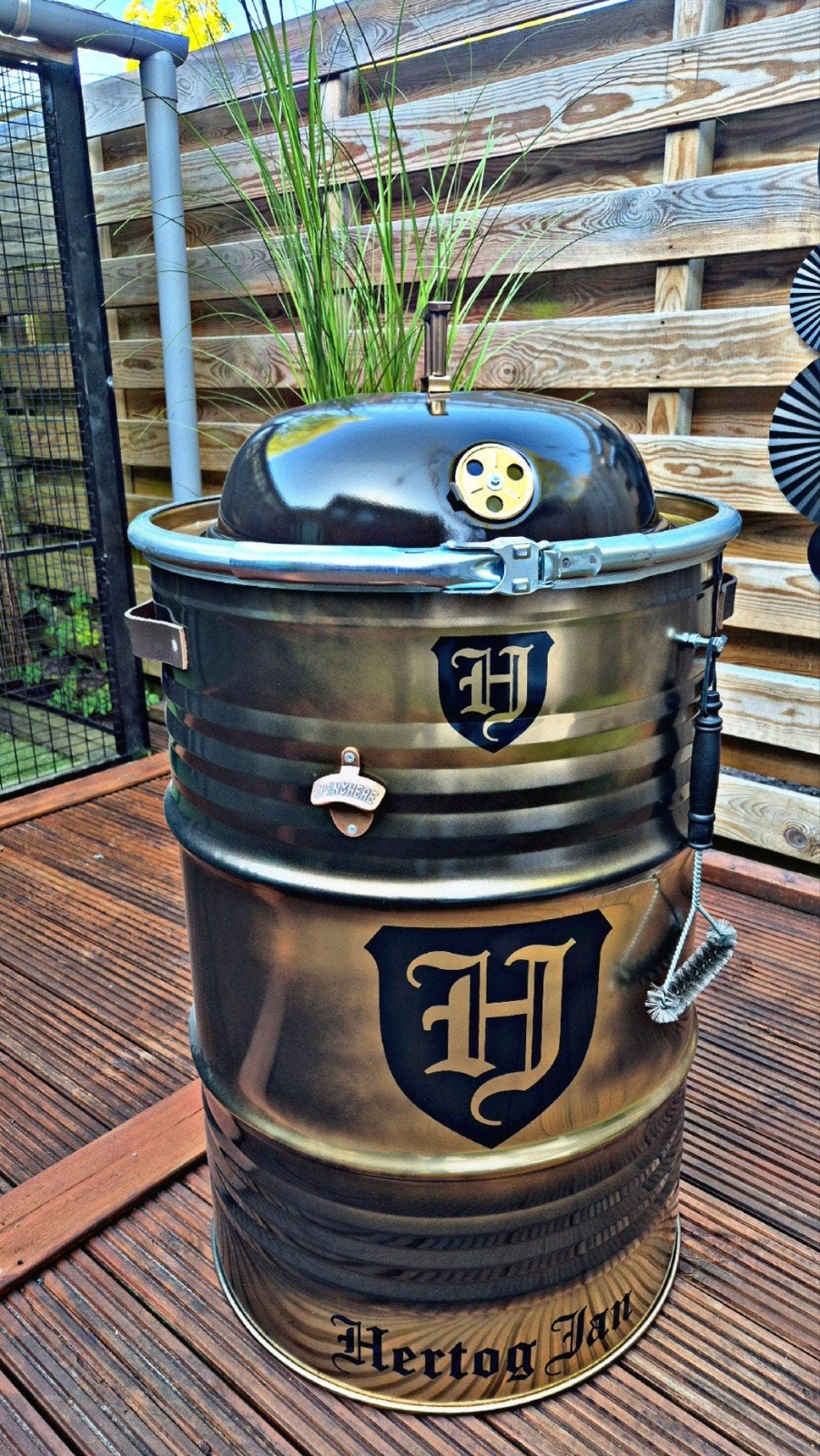 Hertog Jan Barrel Bbq  ( nieuw  ), Tuin en Terras, Houtskoolbarbecues, Nieuw, Ophalen