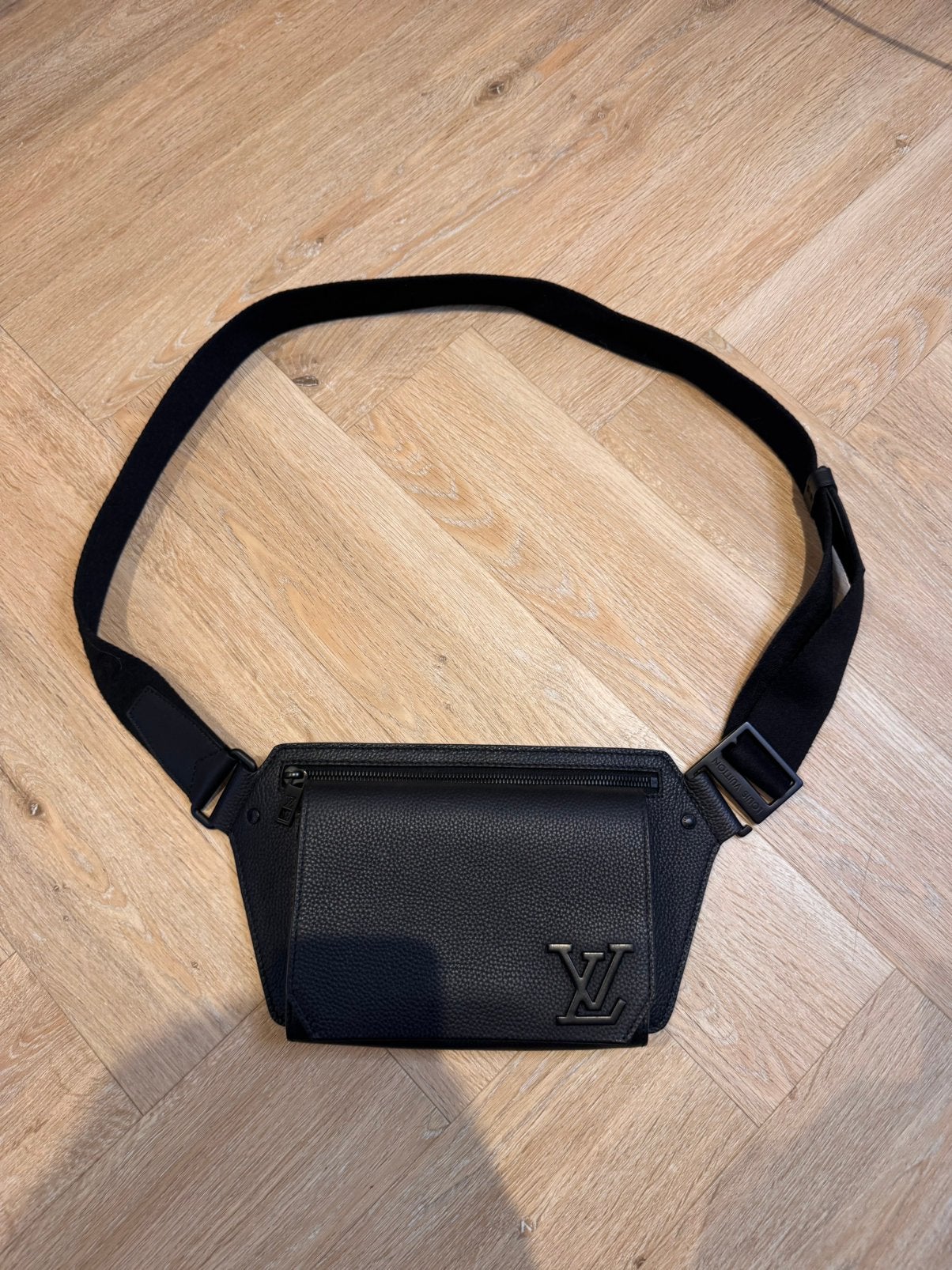 LV heren messenger, Ophalen of Verzenden, Zo goed als nieuw, Zwart