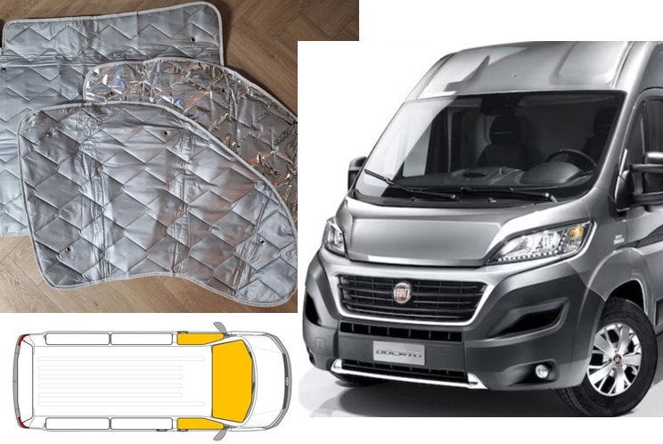 Raamisolatie Fiat Ducato 290 Vanaf 2015 Grijs 3 Delig, Caravans en Kamperen, Buurserstraat 15 A, 7481 EG,Haaksbergen, Ophalen of Verzenden