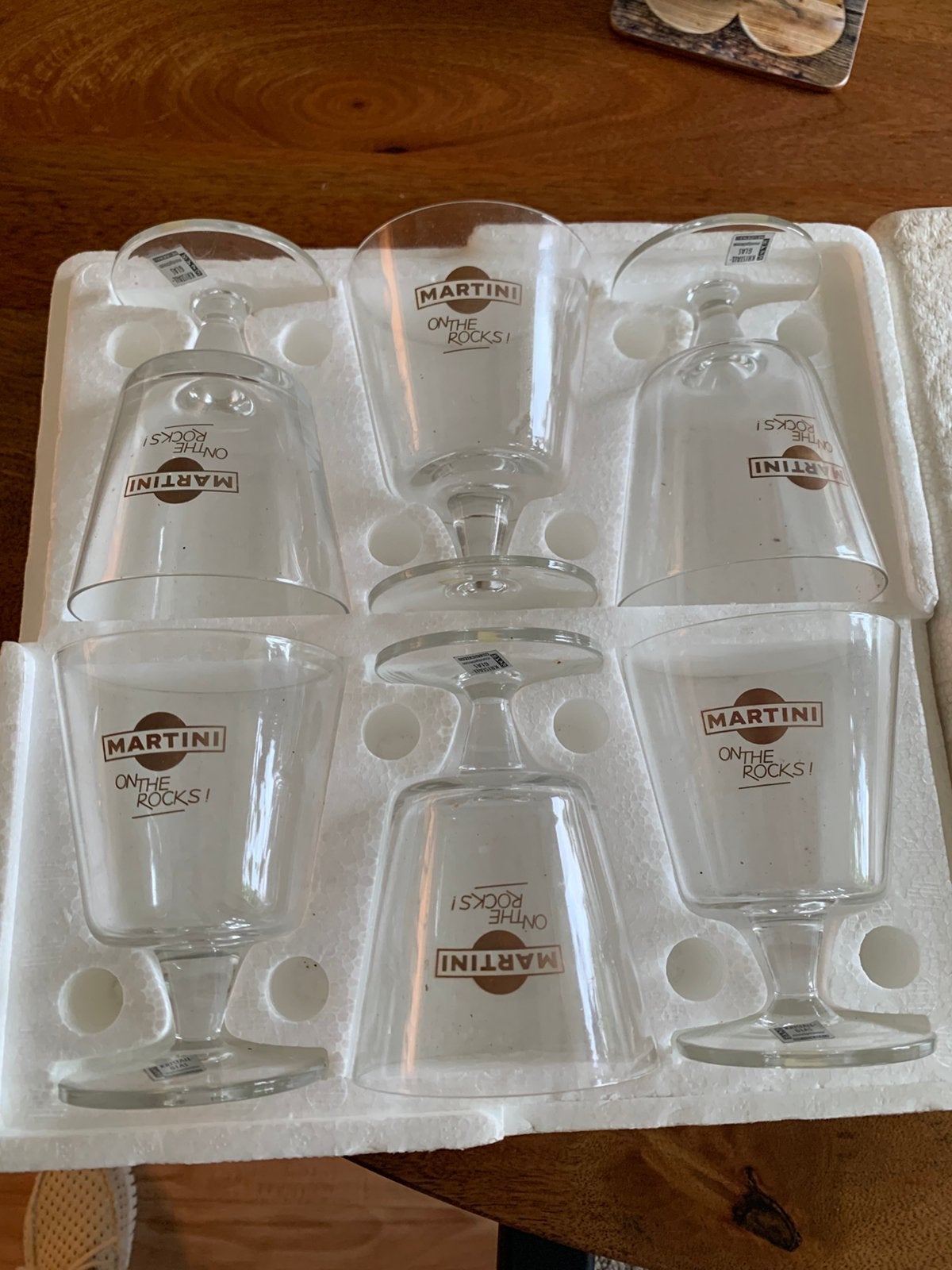 6 martini On The Rocks glazen, Verzamelen, Glas en Borrelglaasjes, Ophalen of Verzenden, Overige typen