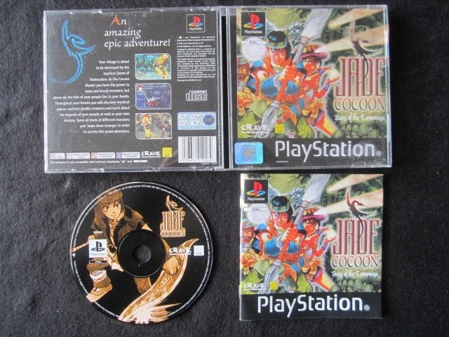 Jade Cocoon PS1 Playstation 1, Spelcomputers en Games, 1 speler, Ophalen of Verzenden, Zo goed als nieuw, Role Playing Game (Rpg)