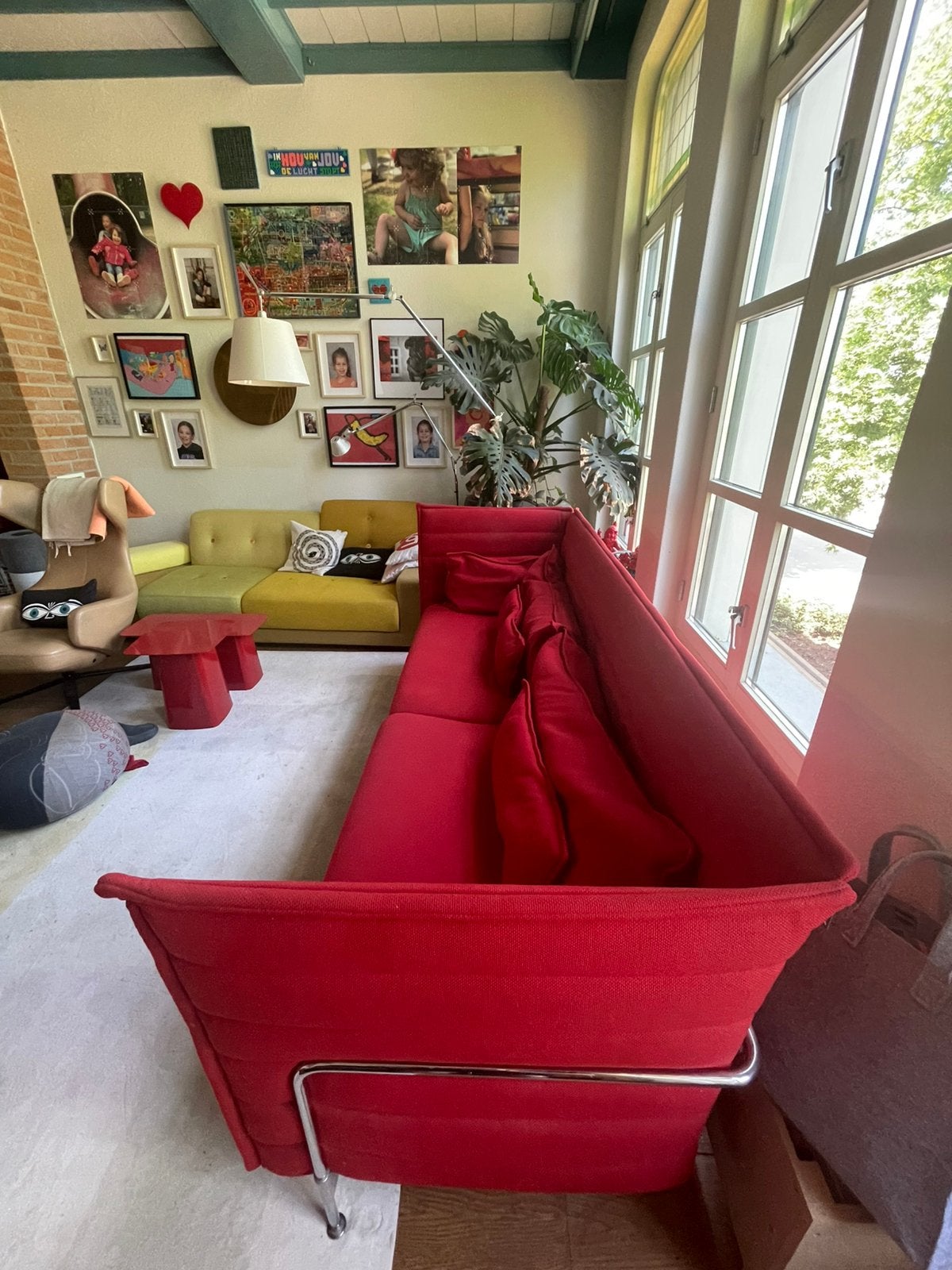 Vitra Alcove bank, Ophalen, 250 tot 300 cm, Gebruikt, 75 tot 100 cm