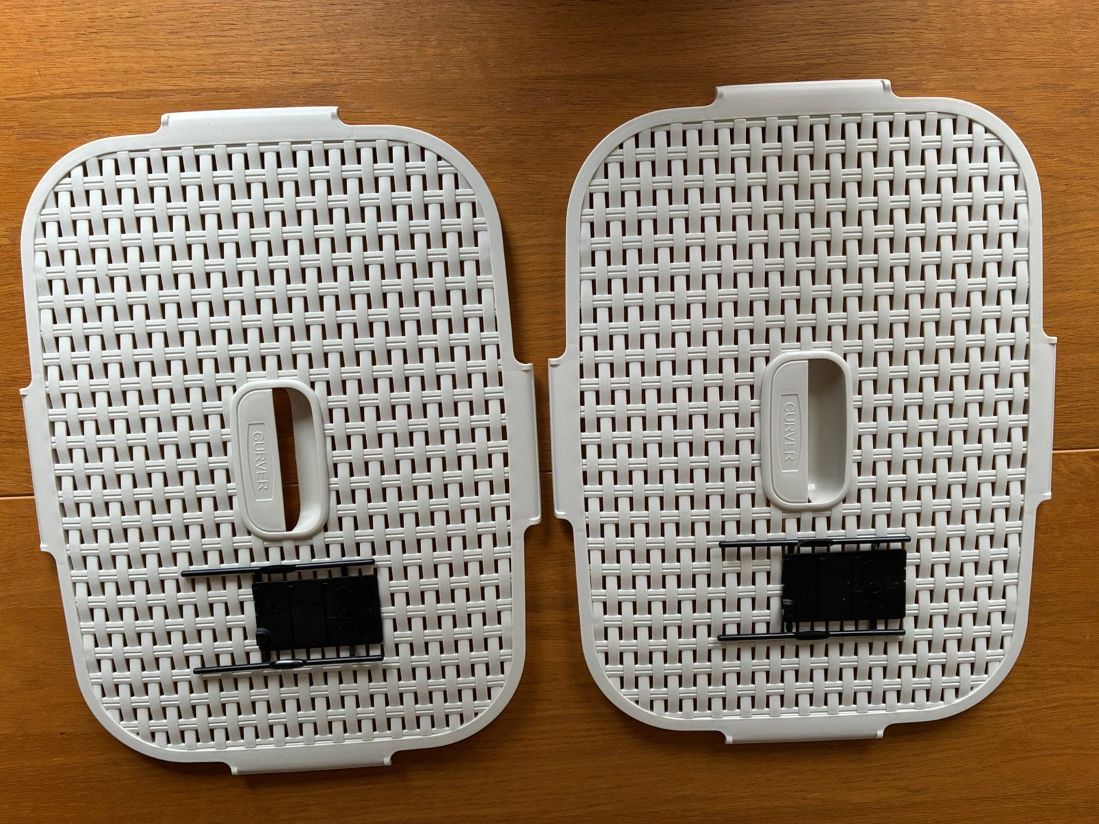 Twee witte deksels voor een Curver wasmand van 60 liter, Ophalen of Verzenden, Nieuw
