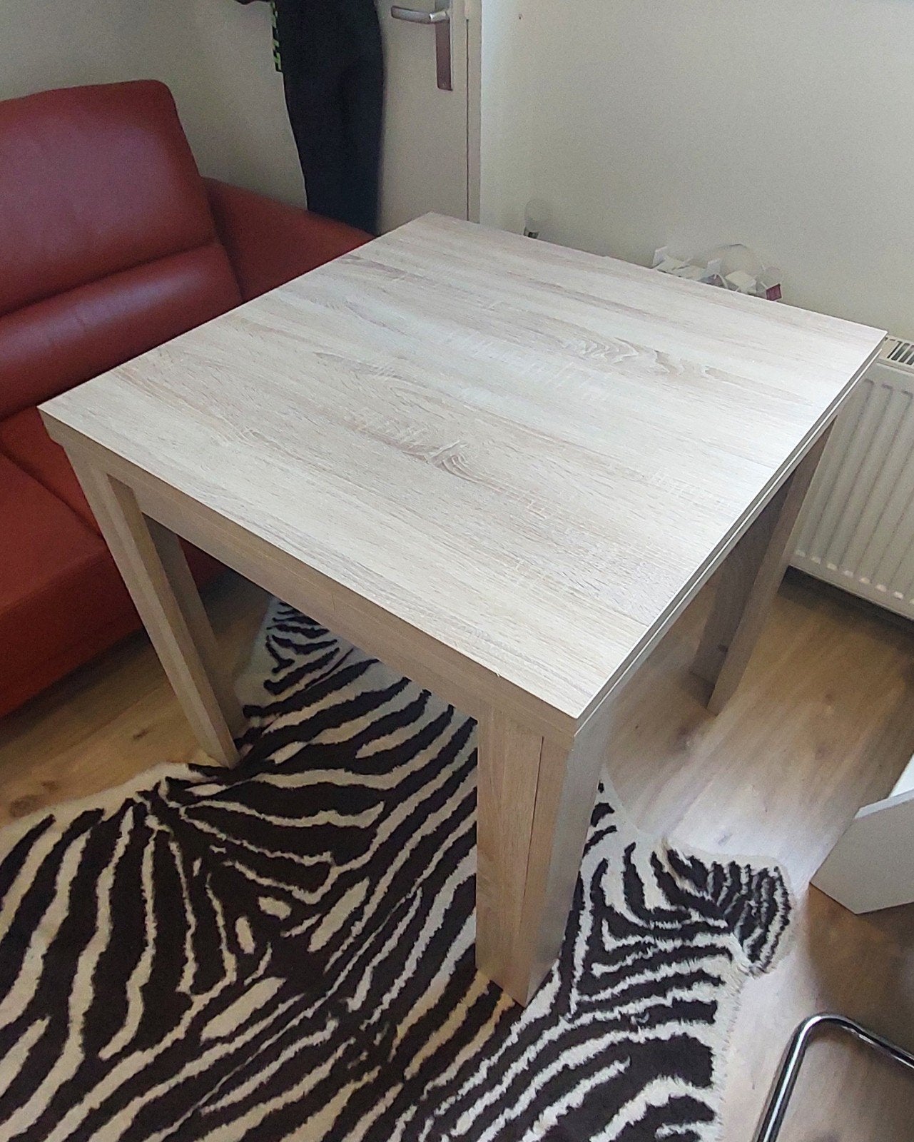 Uitschuifbare eettafel, lichte houtkleur, Ophalen, Gebruikt, 50 tot 100 cm, Modern, Scandinavisch