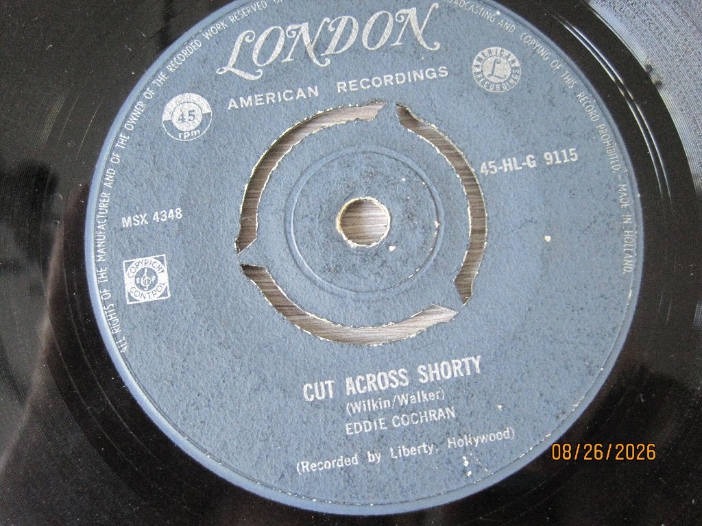 Eddie Cochran   -   Three steps to heaven, 7 inch, Ophalen of Verzenden, Zo goed als nieuw, Overige typen