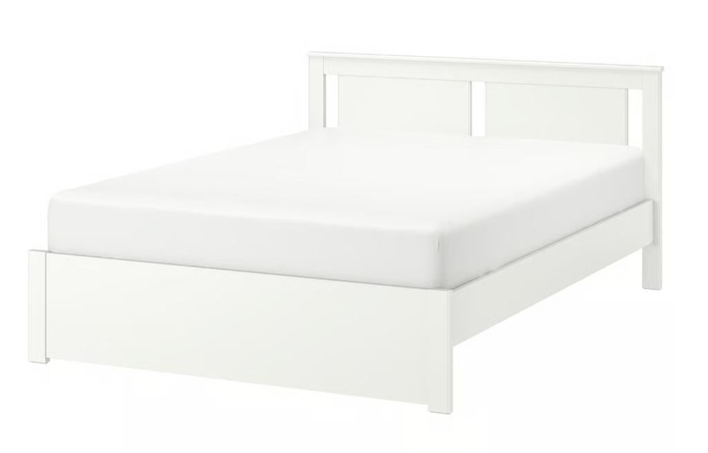 Songesand IKEA bed 140x200, Ophalen, Wit, 140 cm, Zo goed als nieuw