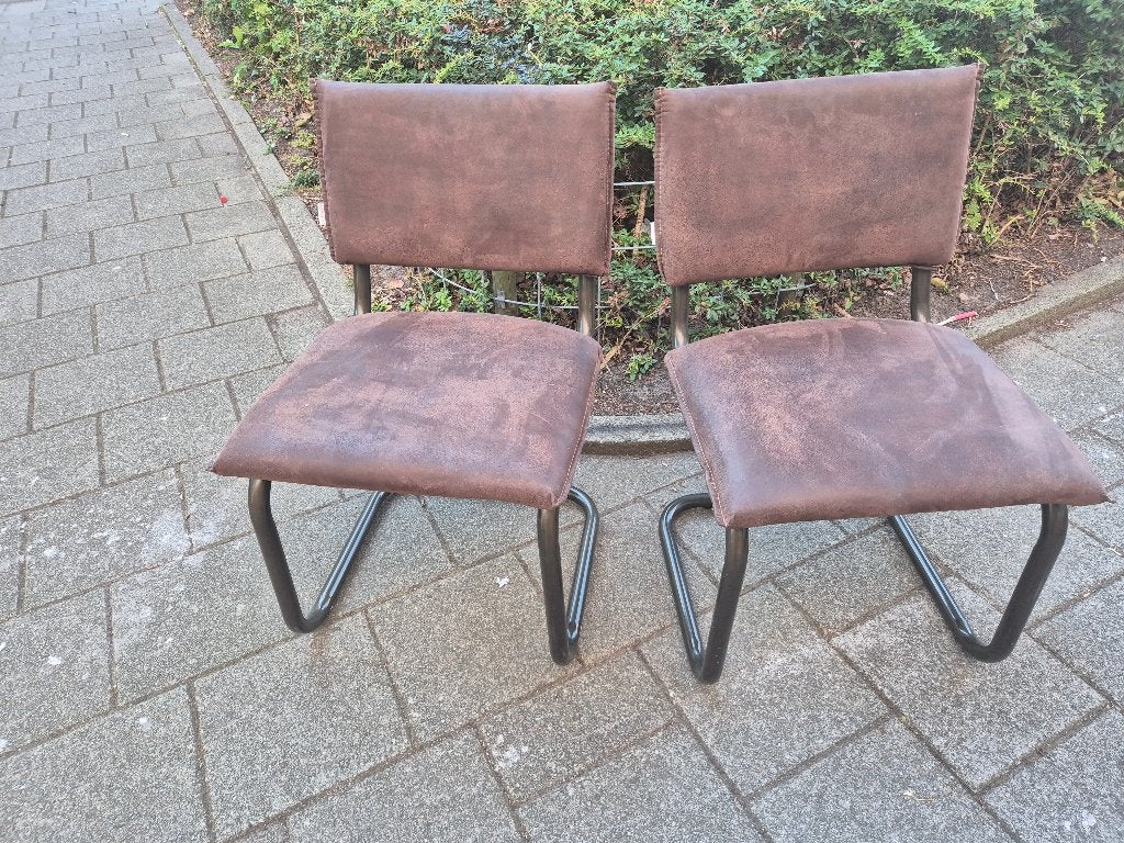 Eet kamer stoelen, Ophalen, Twee, Bruin, Zo goed als nieuw