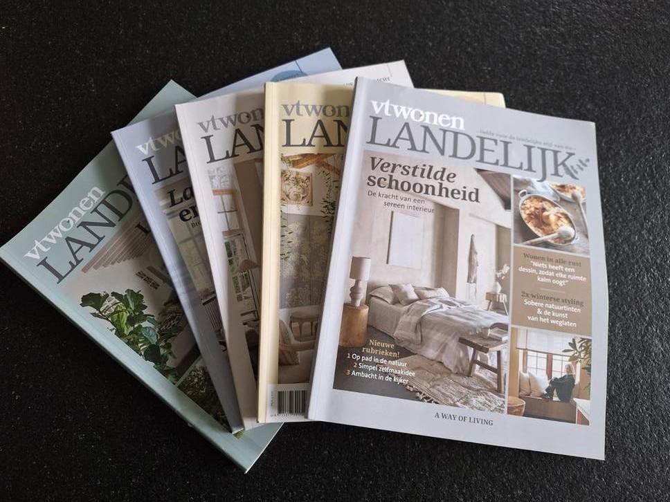 VT Wonen Landelijk magazines - 5 edities 2025/2026, Boeken, Ophalen of Verzenden, Zo goed als nieuw, Overige typen