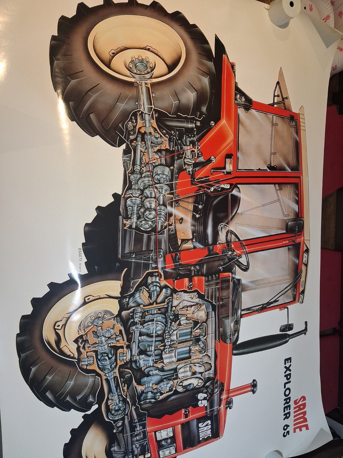 Same tractor poster, Ophalen of Verzenden, Zo goed als nieuw, A1 t/m A3