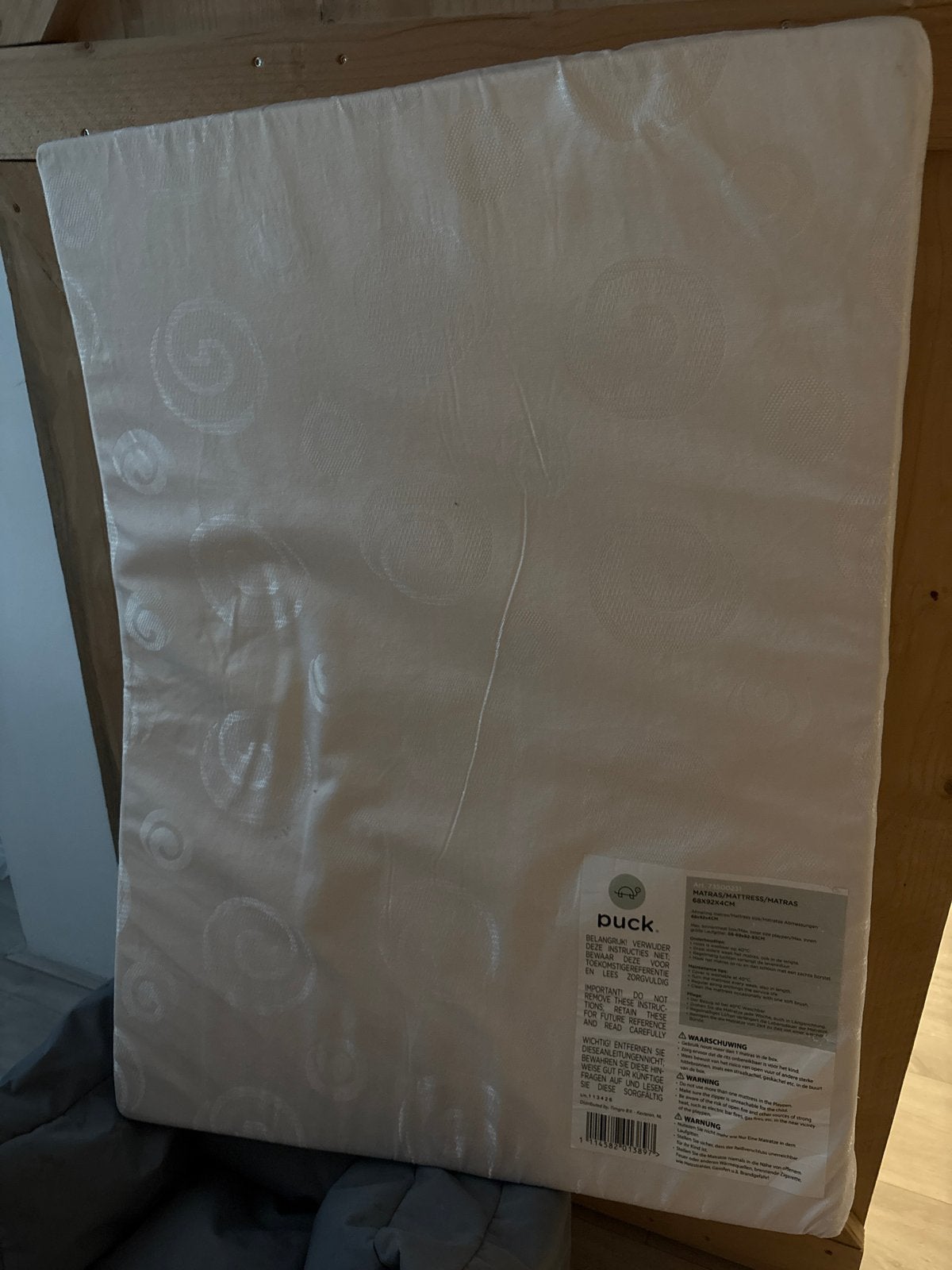 Matras voor in de box, Ophalen