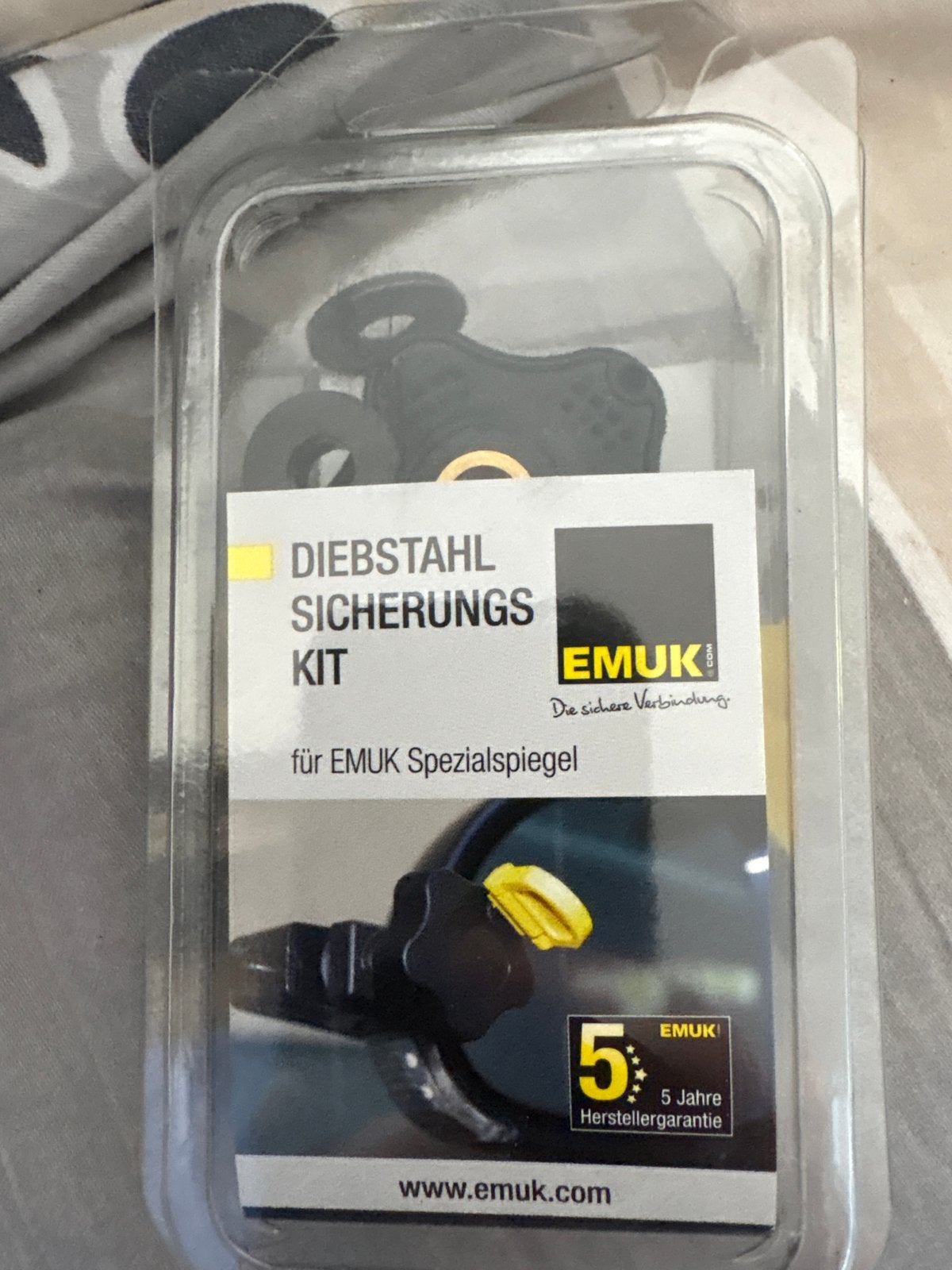 EMUK Diefstalbeveiligingskit voor speciale spiegels, Ophalen, Nieuw