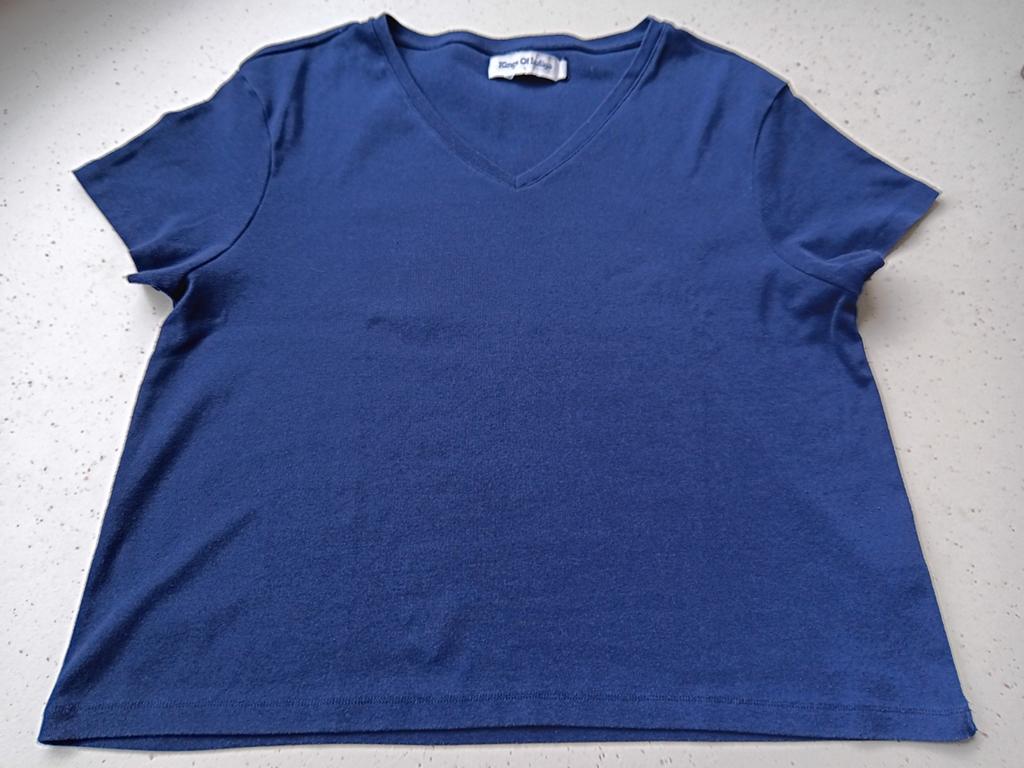 Kings of Indigo L Amarissa shirt, Blauw, Maat 42/44 (L), Ophalen of Verzenden, Korte mouw