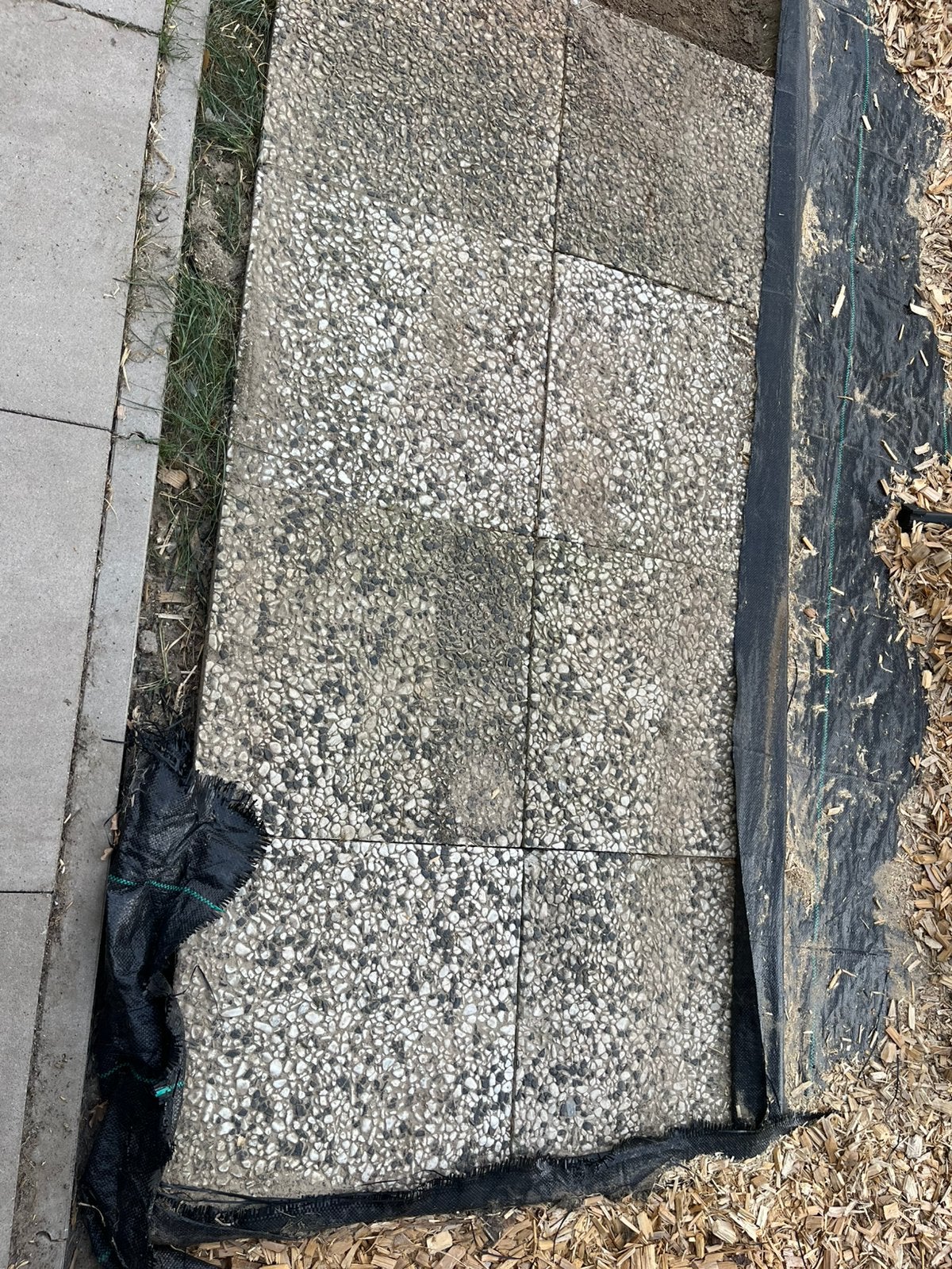 Grindtegels 50x50x5   12 stuks, Ophalen, Gebruikt