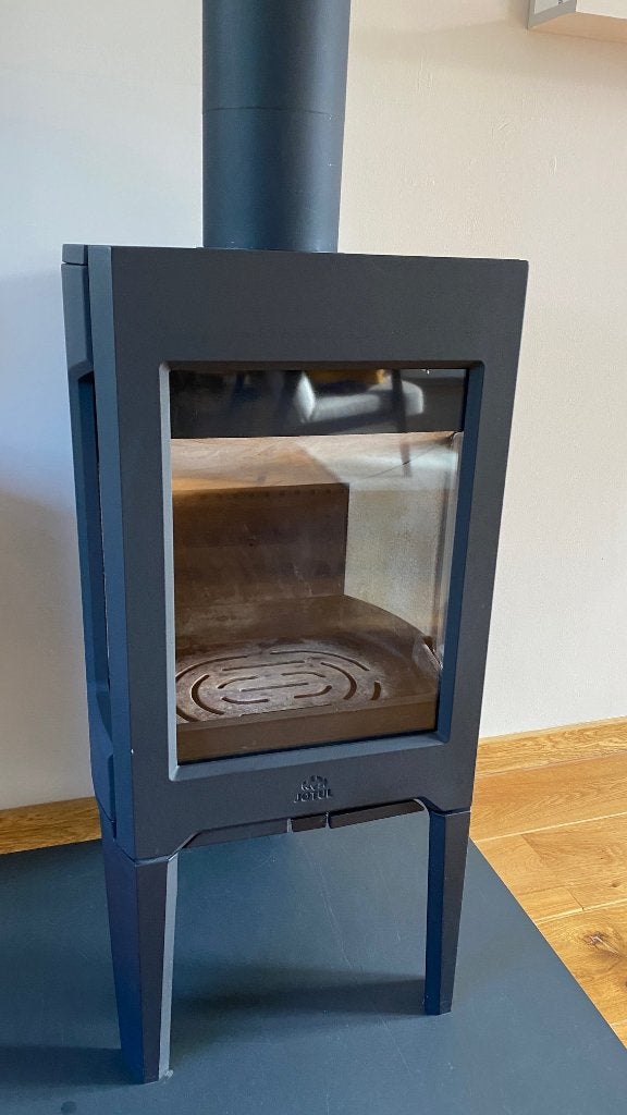 Jotul F163 houtkachel z.g.a.n. met onderdelen, Huis en Inrichting, Kachels, Ophalen, Houtkachel, Zo goed als nieuw, Vrijstaand