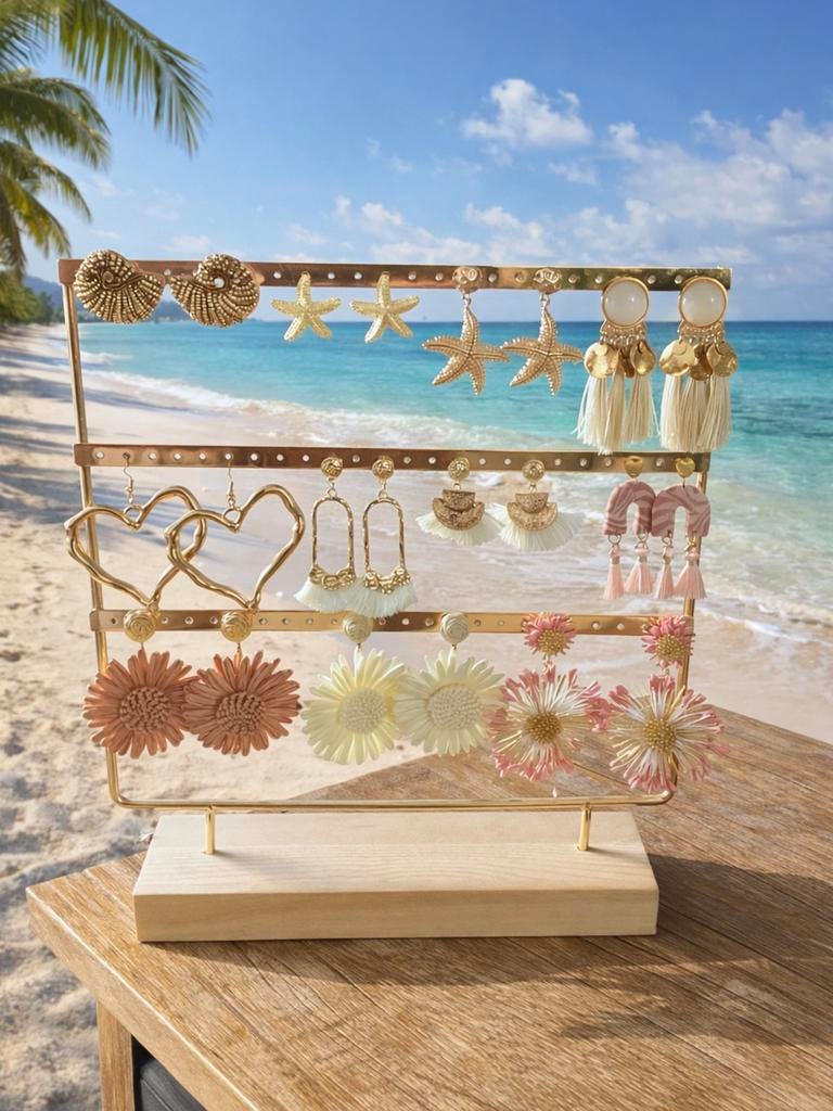 Trendy oorbellen ibiza NU 1+1 gratis!🌊, Ophalen of Verzenden, Nieuw, Overige materialen