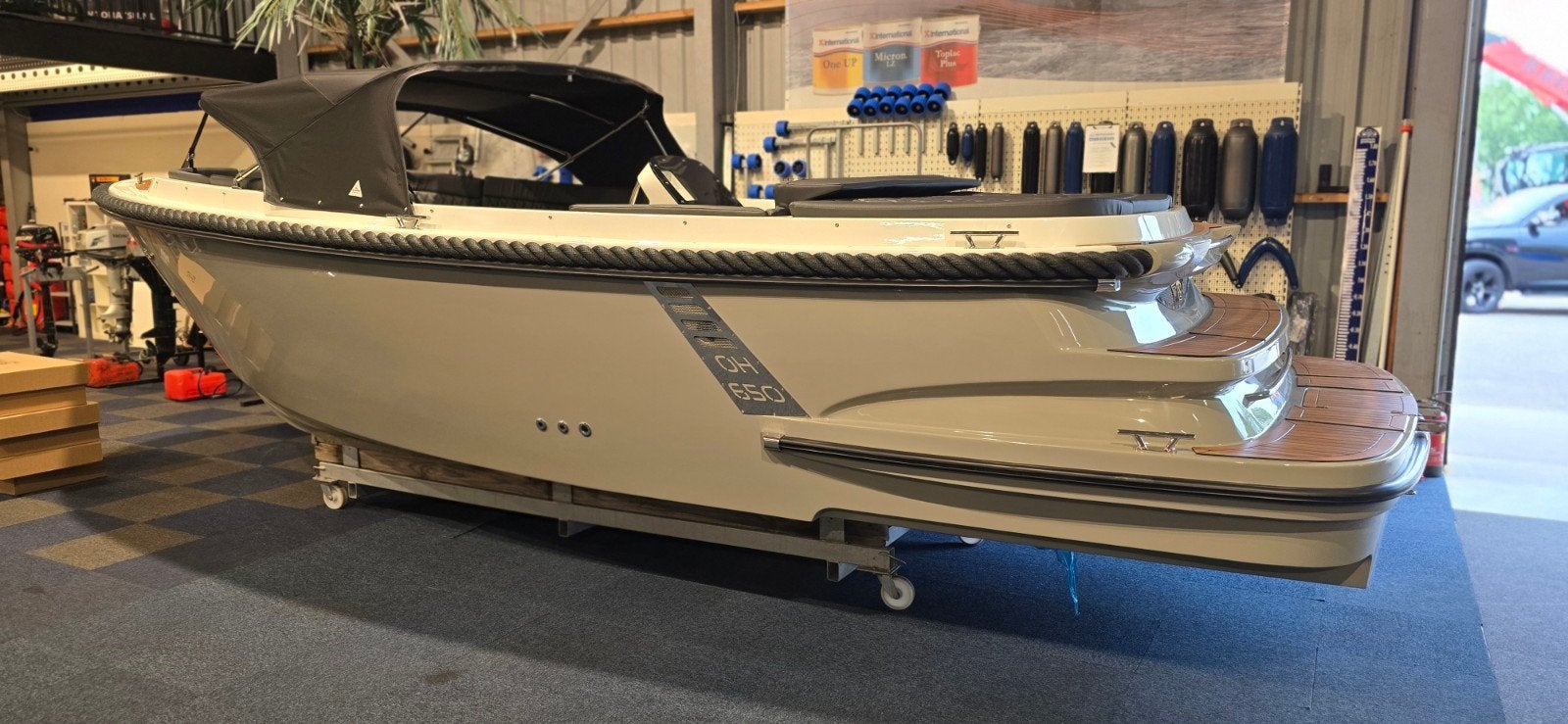 prachtige oudhuijzer 650 tender nu met 30 pk Tohatsu etl, Watersport en Boten, Sloepen, Ophalen, Kabelaring, Tender, Nieuw