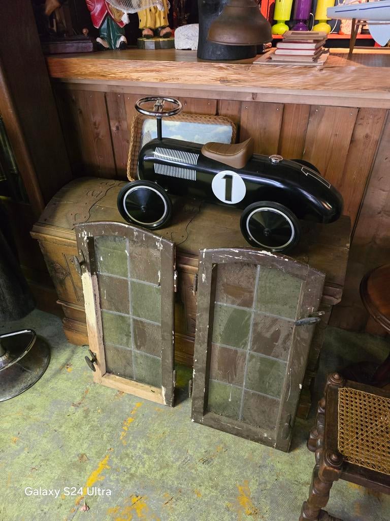 Glas en lood raampjes 2 stuks, Ophalen
